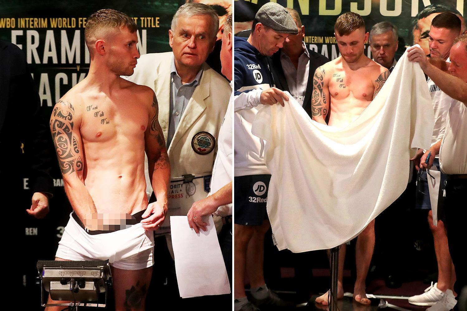 adrian sharnas recommends naked boxer weigh in pic
