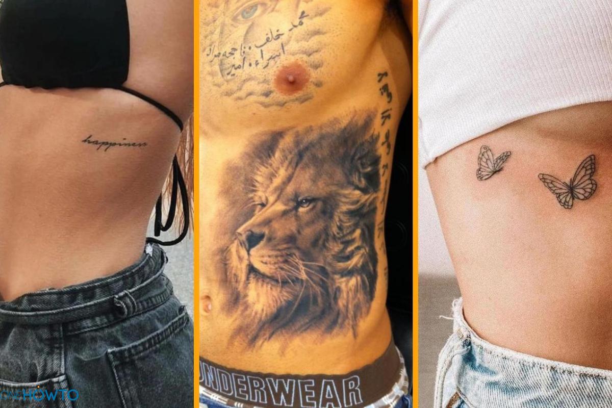 girl tattoos on rib cage