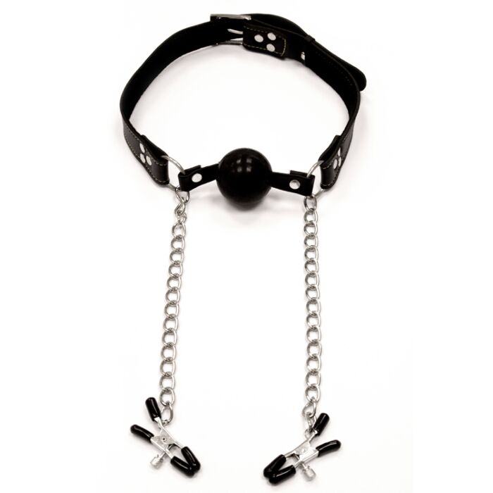 Ball Gag With Nipple Clamps quelaag hentai