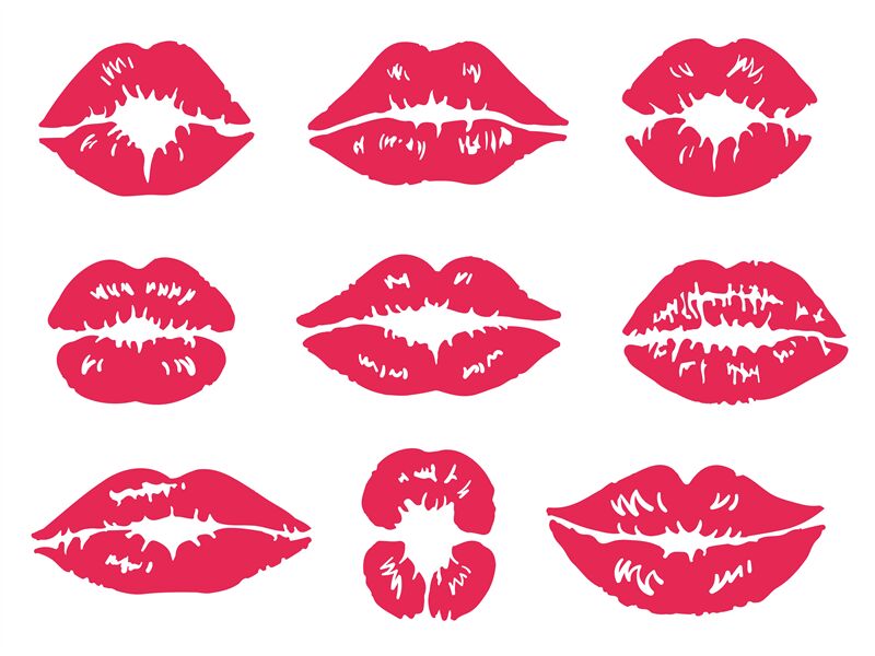 barb reinard recommends red lips kiss mark pic