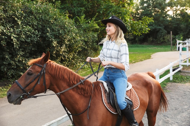 blonde riding on top