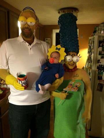 Homer And Marge Halloween Costumes squad gif