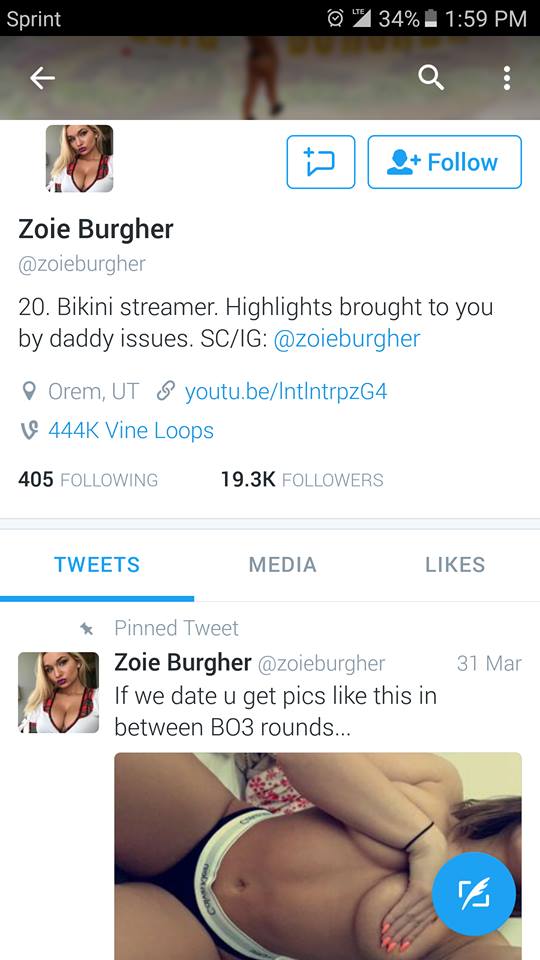 brad treisch recommends Zoie Burgher Snapchat Nudes