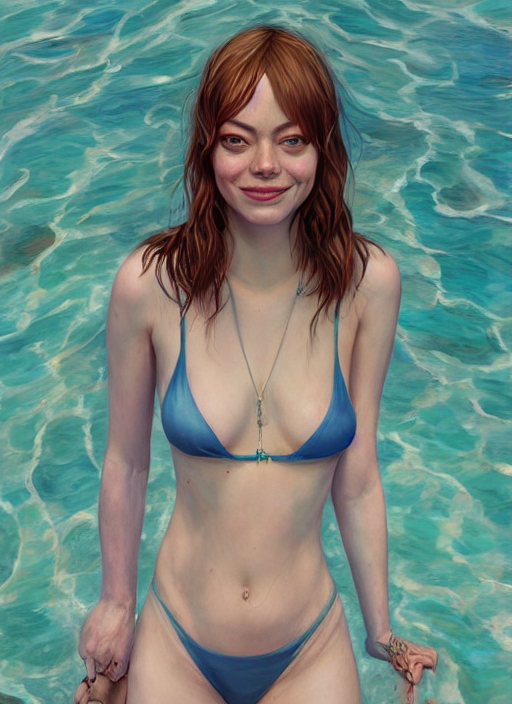 emma stone bikini photoshoot