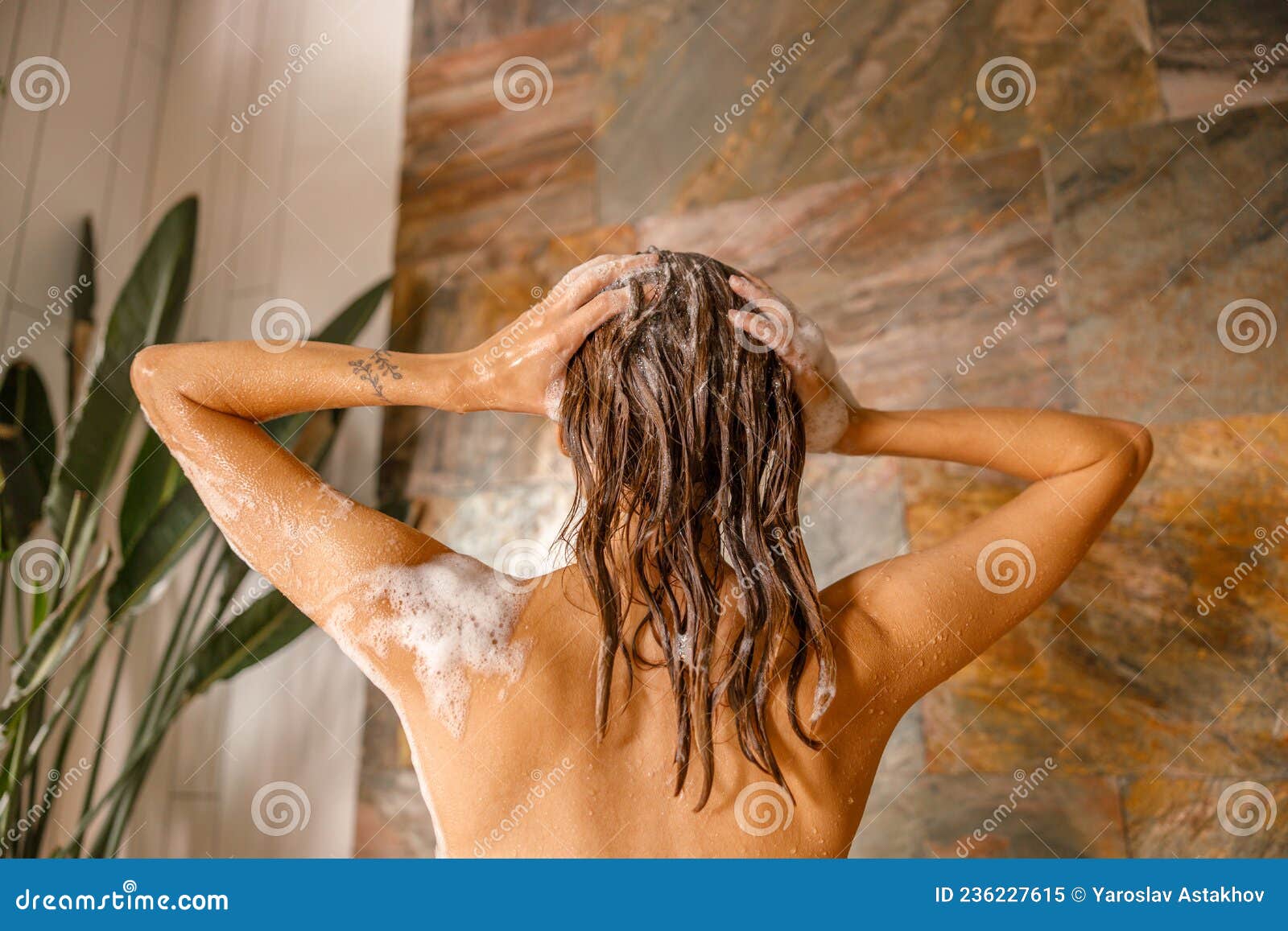 Naked Woman Taking A Bath sons teacher