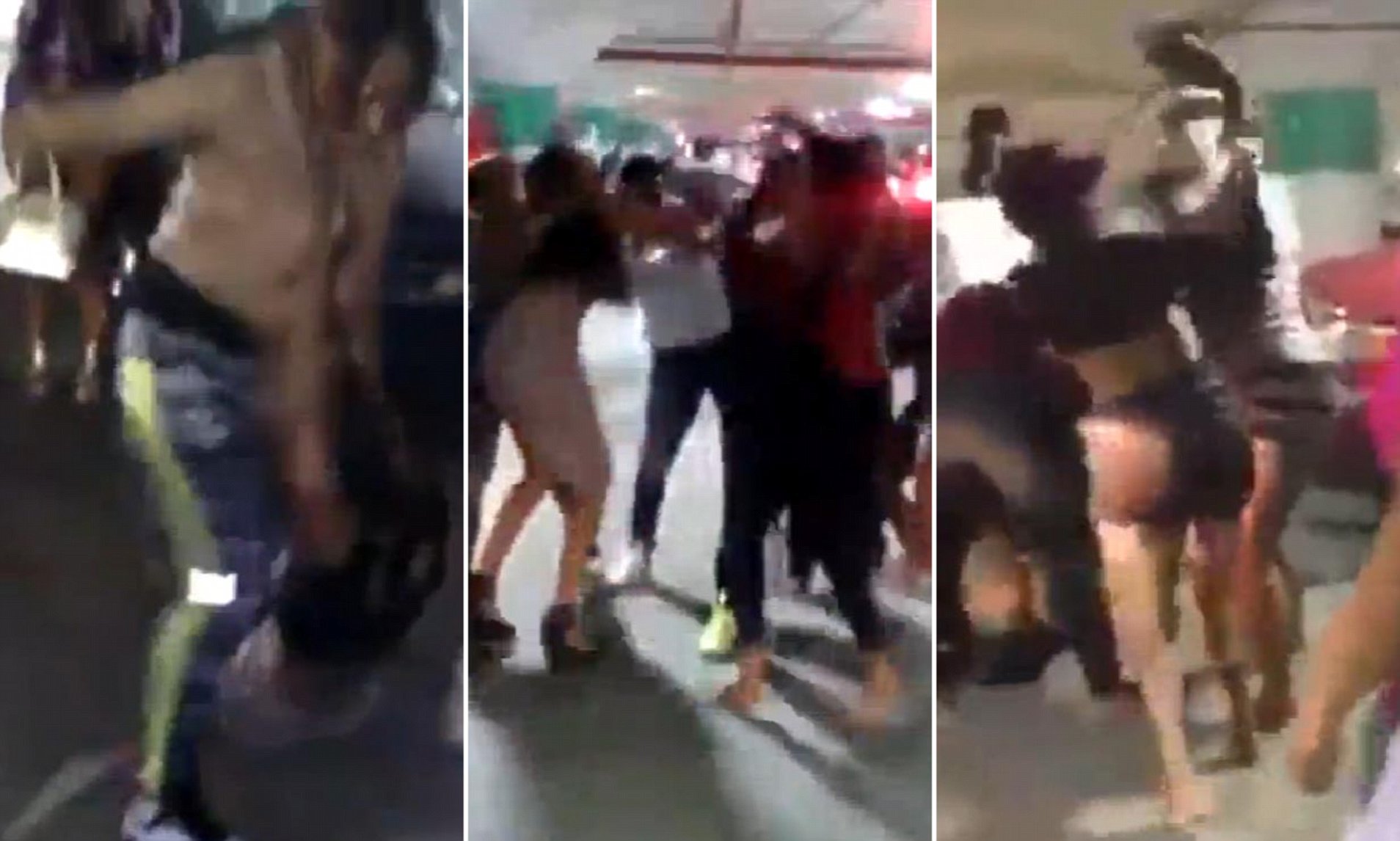 Girls Fight In Parking Lot gets creampied