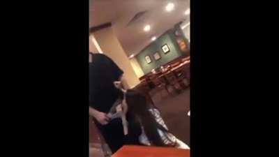 Best of Girl gives waiter blowjob