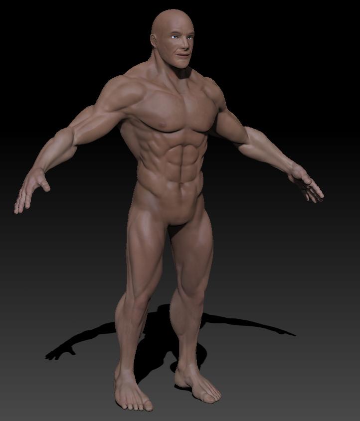 chad sylvestre add nude 3d model photo