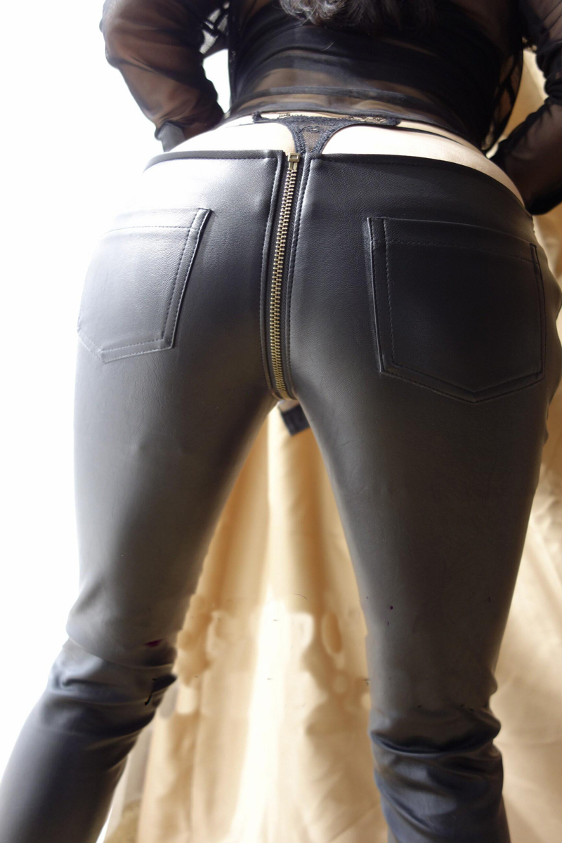 Best of Zipper crotch leather pants