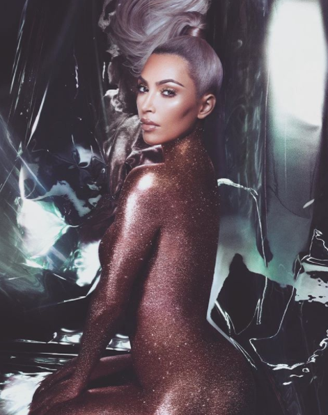 cameron rust recommends Kim Kardashian Naked Hecklerspray
