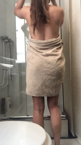 towel drop porn gif
