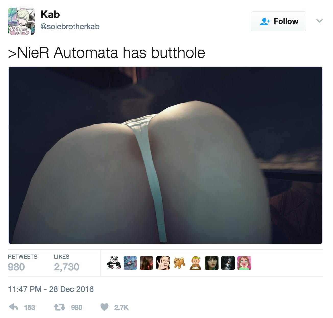 andria larson recommends 2b Nier Automata Butt