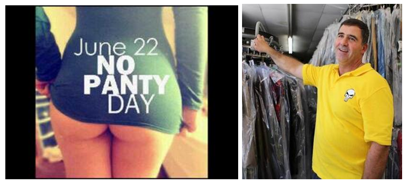 No Panty Day 2017 hands feet