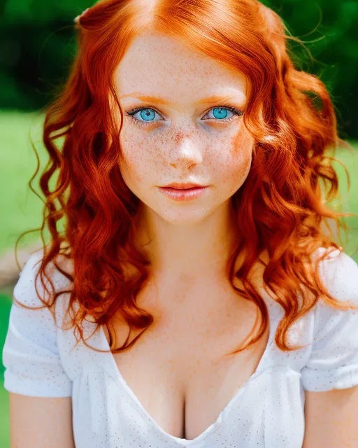 ahmad nazar recommends red haired girl with blue eyes pic