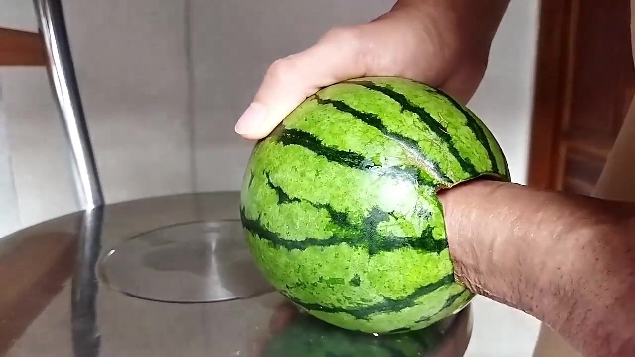 guy fucking a melon