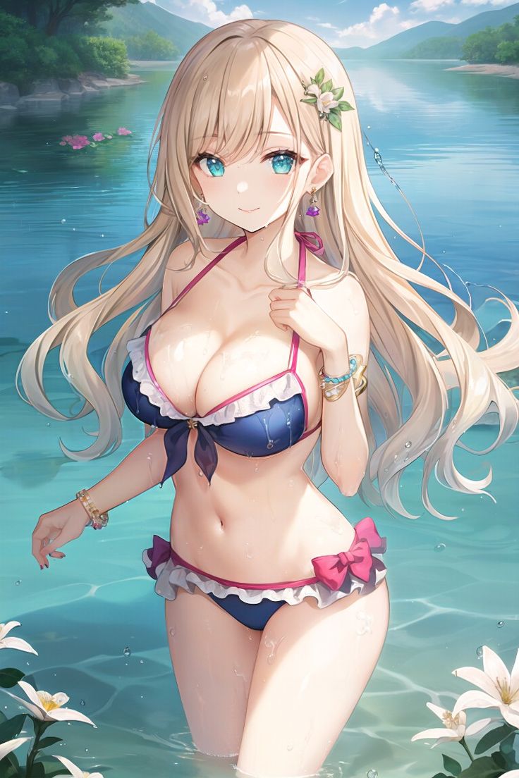 Best of Anime girl in bathing suit