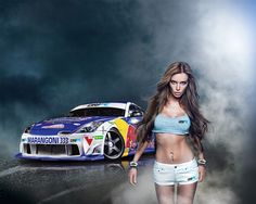 daryl king add girl drifting in car photo