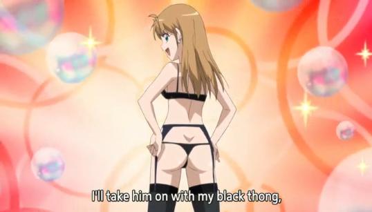 anime girl in thong