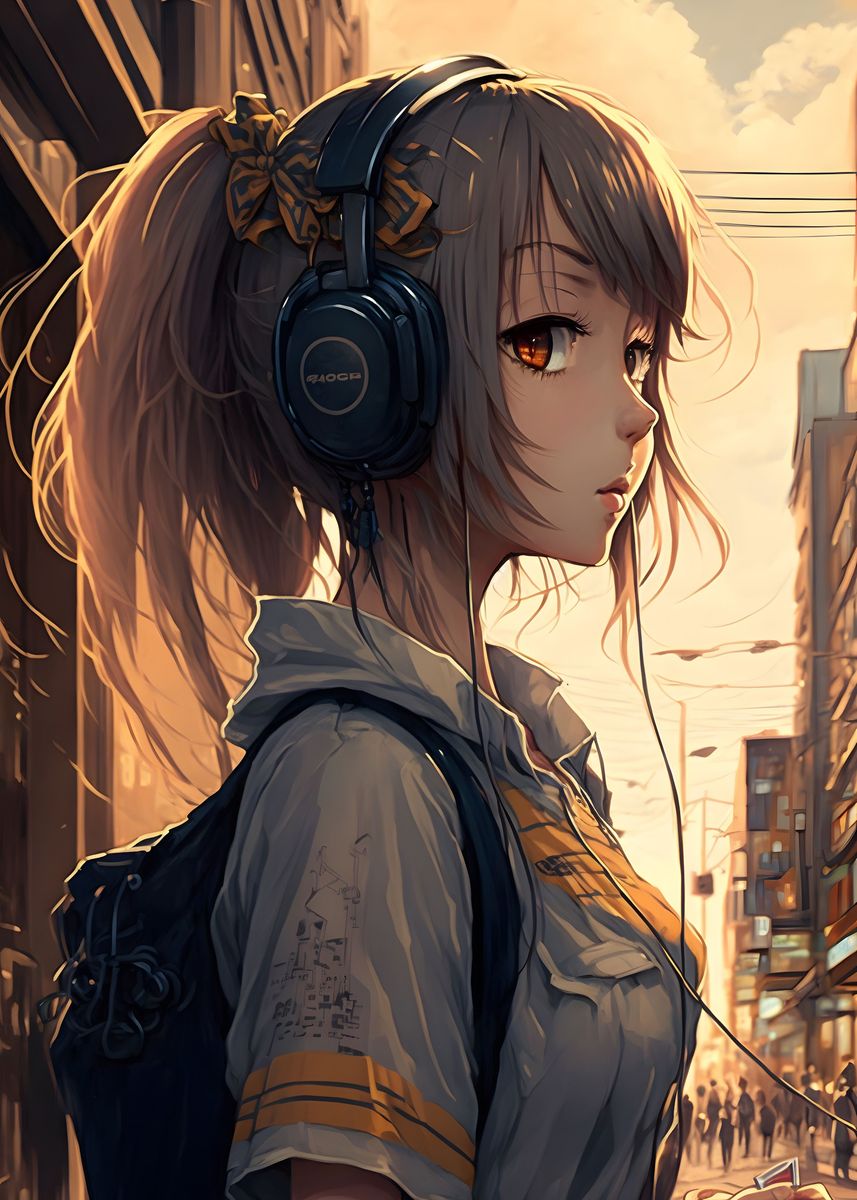 dale figueroa recommends anime girl wearing headphones pic
