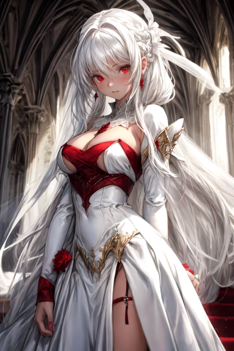 Best of Anime girls ina white dress big boobs