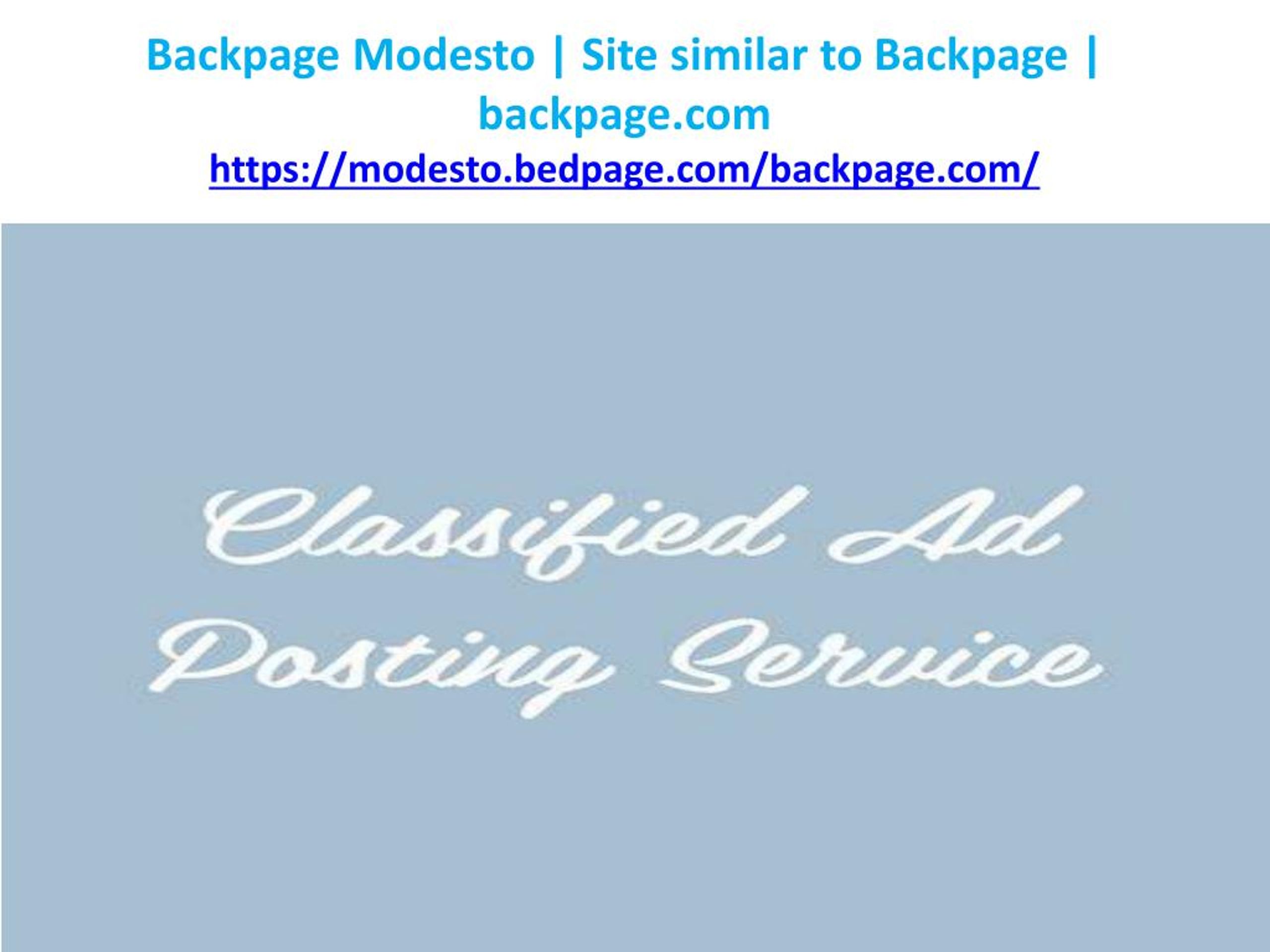 aidan quirke recommends Backpage Com Modesto