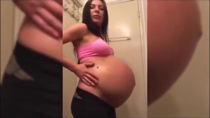 big tits massive belly preg porn