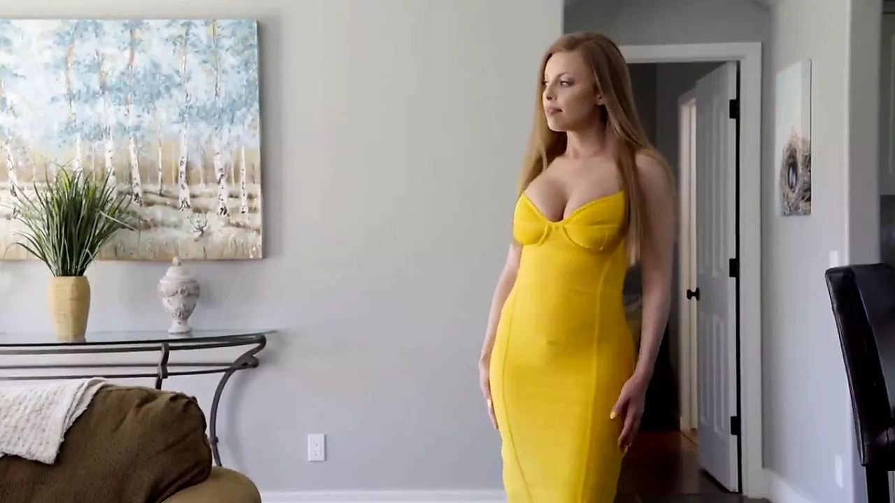 big tits yellow dress pov porn