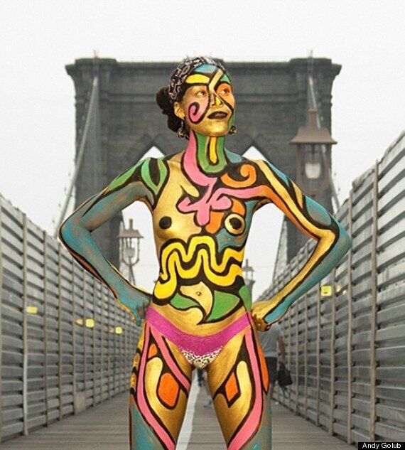 body paint naked