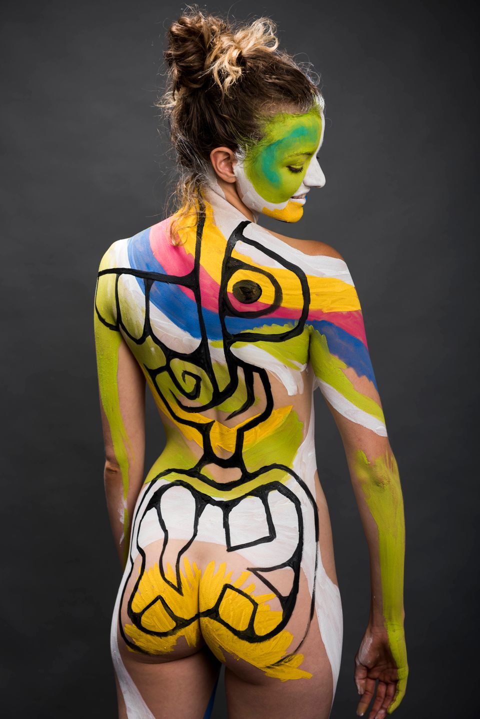claribel frausto recommends body painted naked girls pic