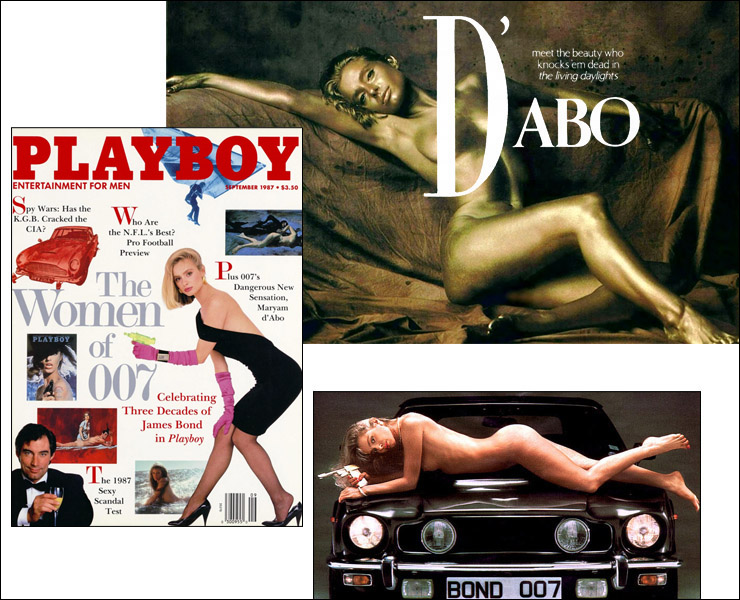 bond girls in playboy