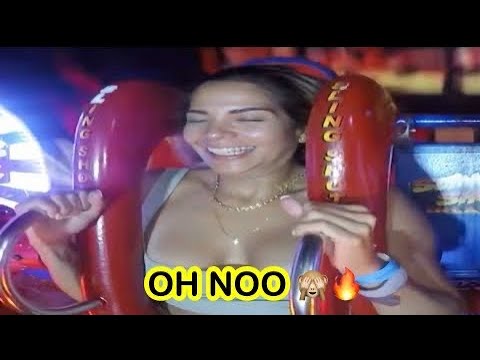 Best of Boobs pop out on sling shot ride