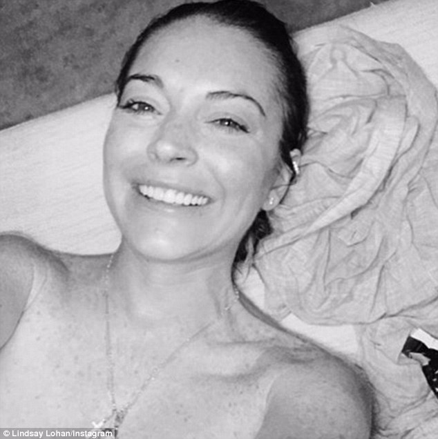 angie miracle recommends lindsay lohan topless snapchat pic