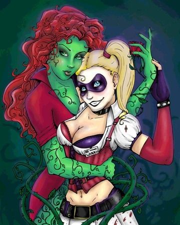 sexy harley quinn and poison ivy