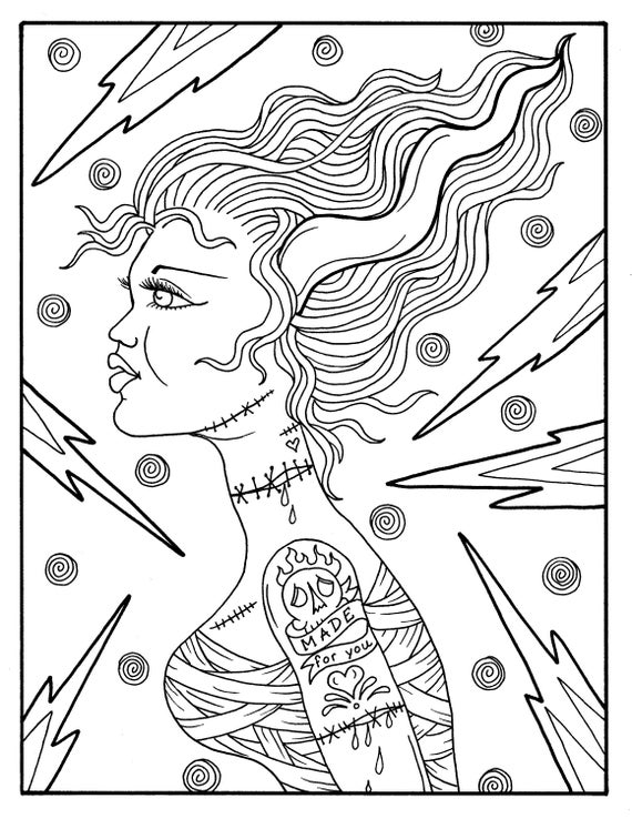 Best of Pin up girl coloring pages