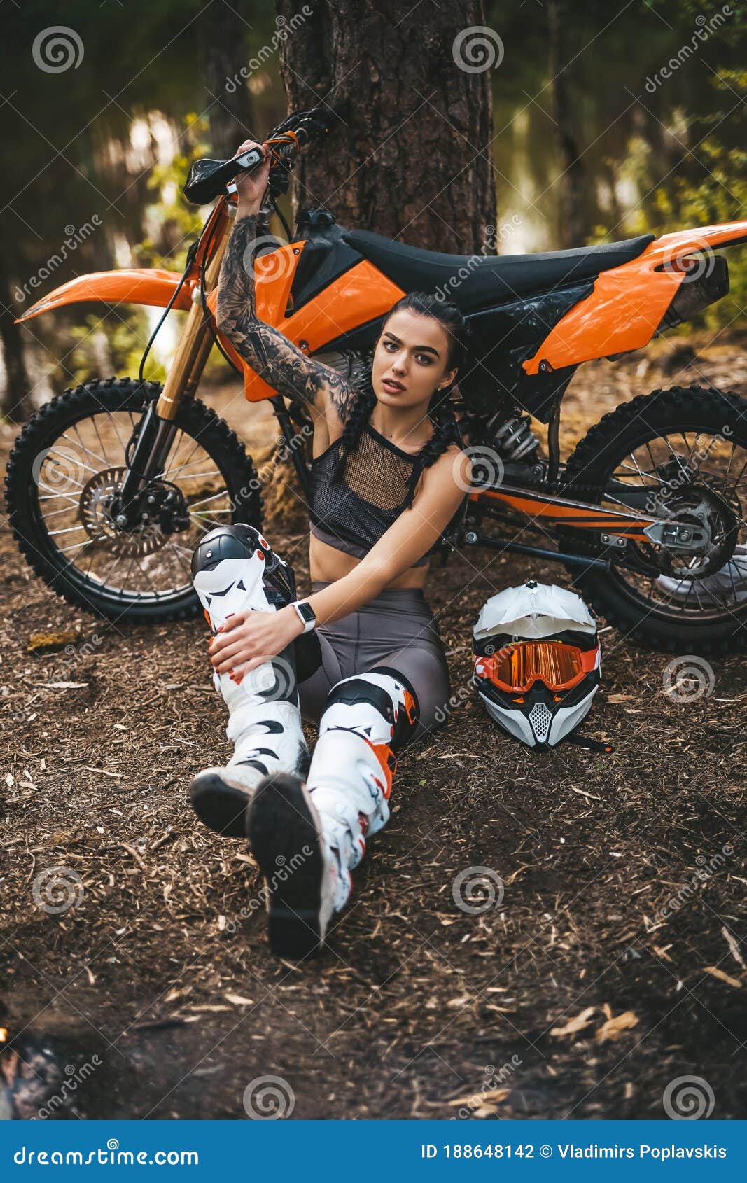 nude on dirt bike