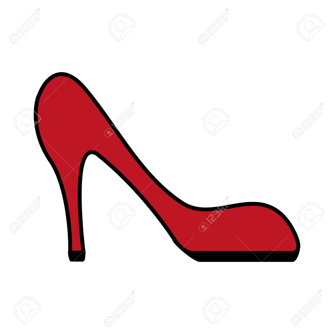 cartoon high heel shoes