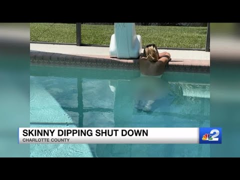 caught skinny dipping video