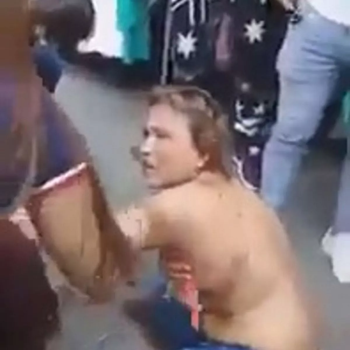 clothes ripped off video