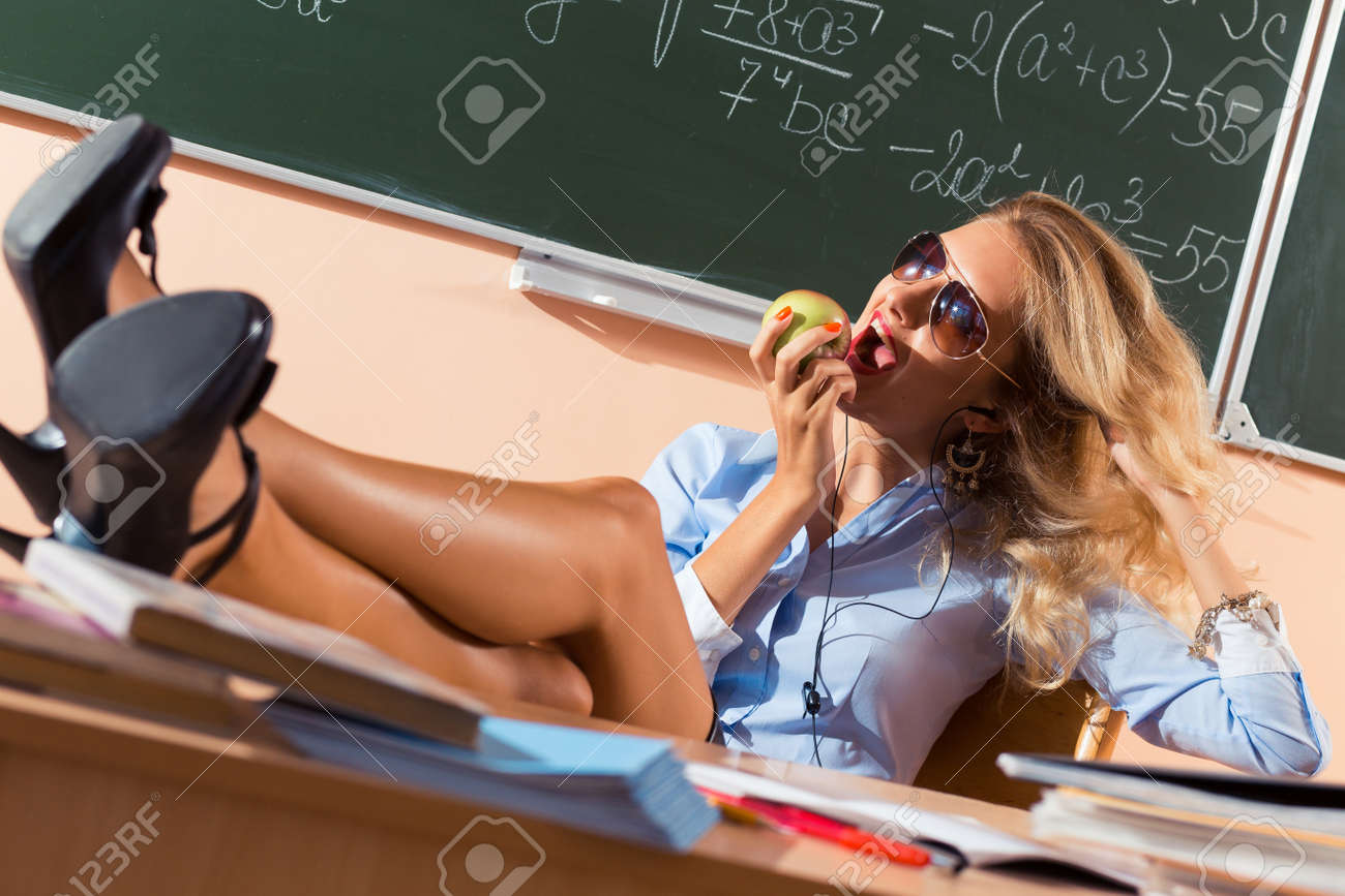 Best of Sexy teacher in classroom
