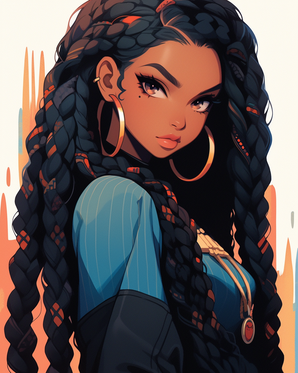 alonzo demar recommends curly hair anime girl pic