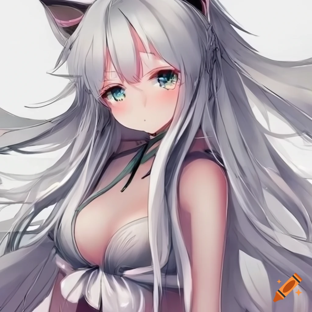 chris summerhays recommends Cute Neko Girl With White Hair