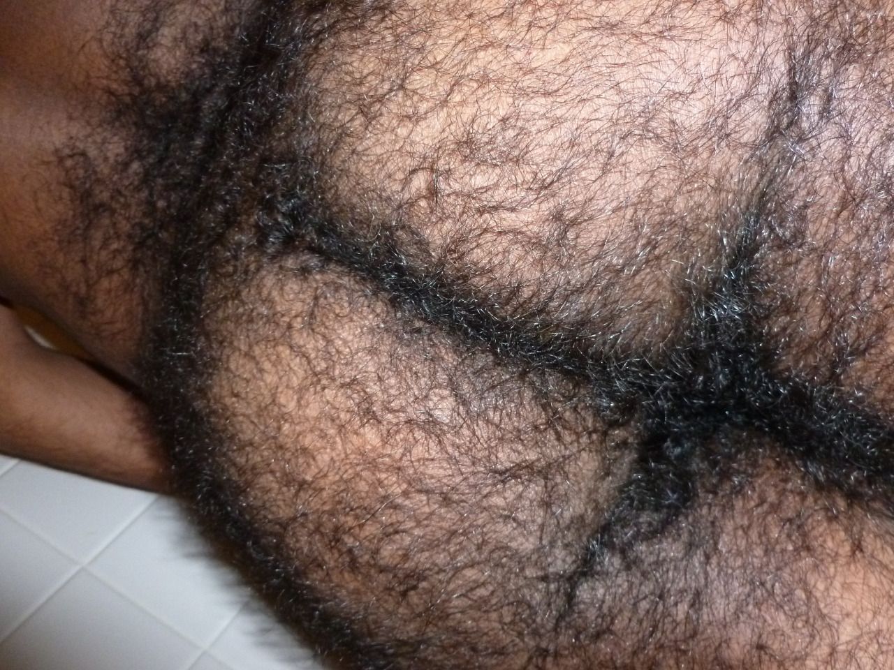 Best of Hairy male naked butt