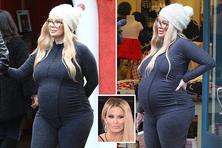 Jenna Jameson Pregnant Nude clear bottle