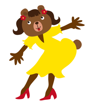 Dancing Bear Black Girl day pics