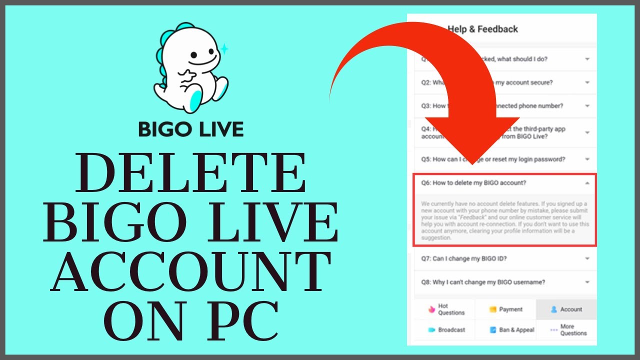 dee bug add photo delete bigo live account