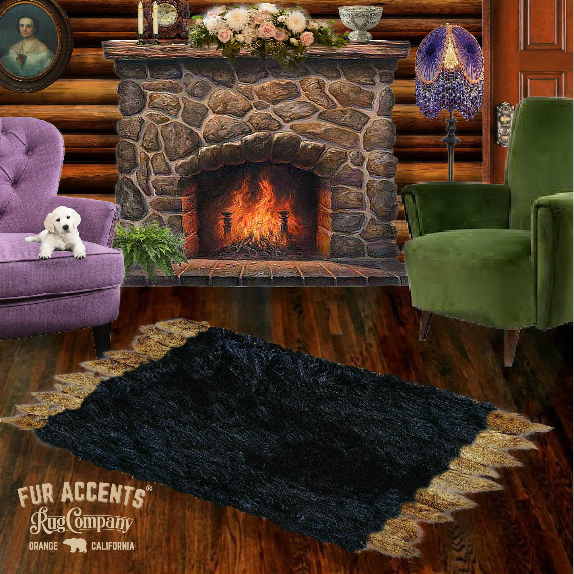 charles watchmaker recommends Romantic Bear Skin Rug In Front Of Fireplace