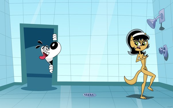 spying on girl in shower