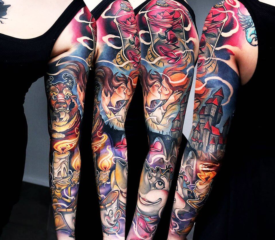 ali al hashem add tattooed beauty and the beast photo