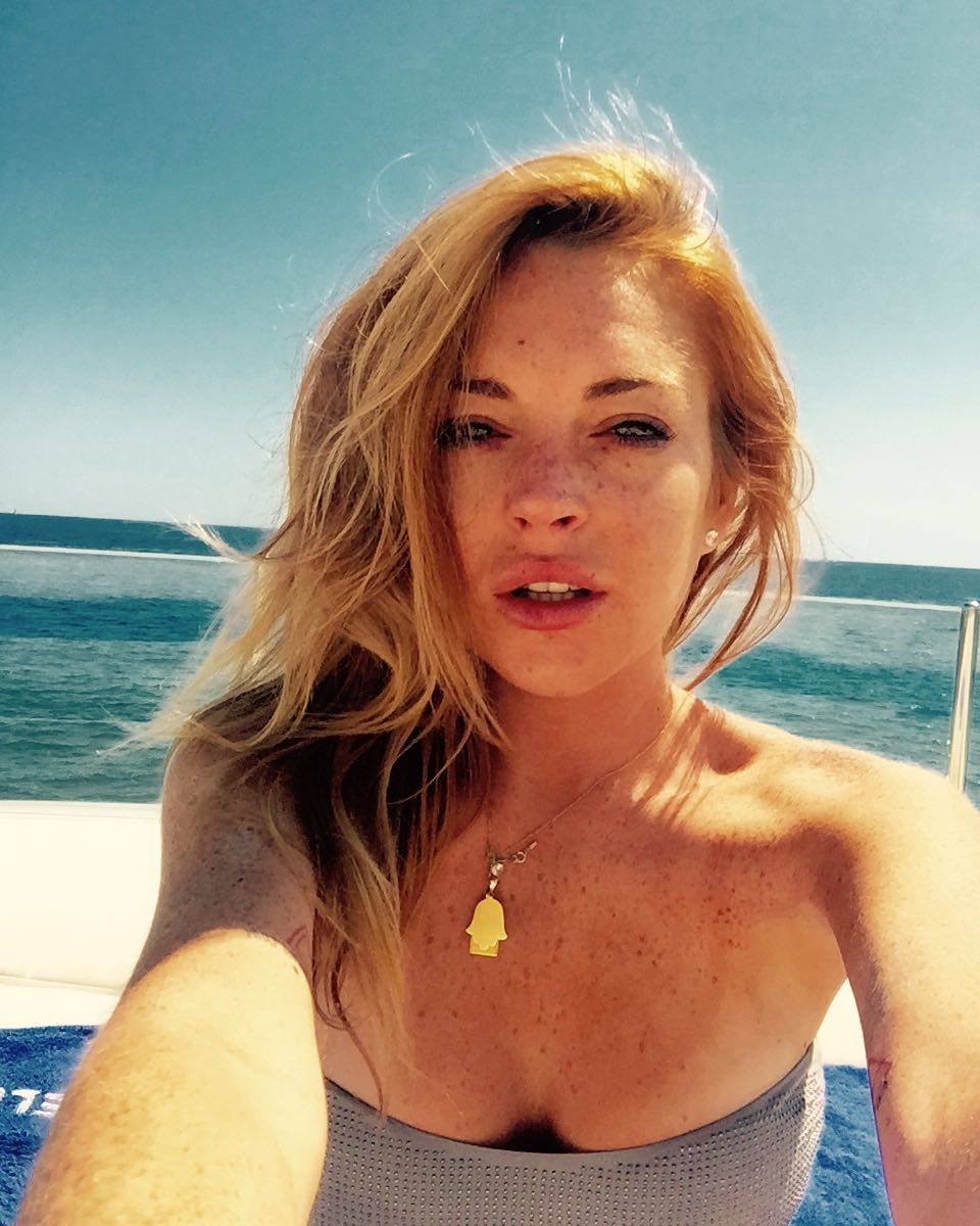 bernice velez share lindsay lohan topless snapchat photos