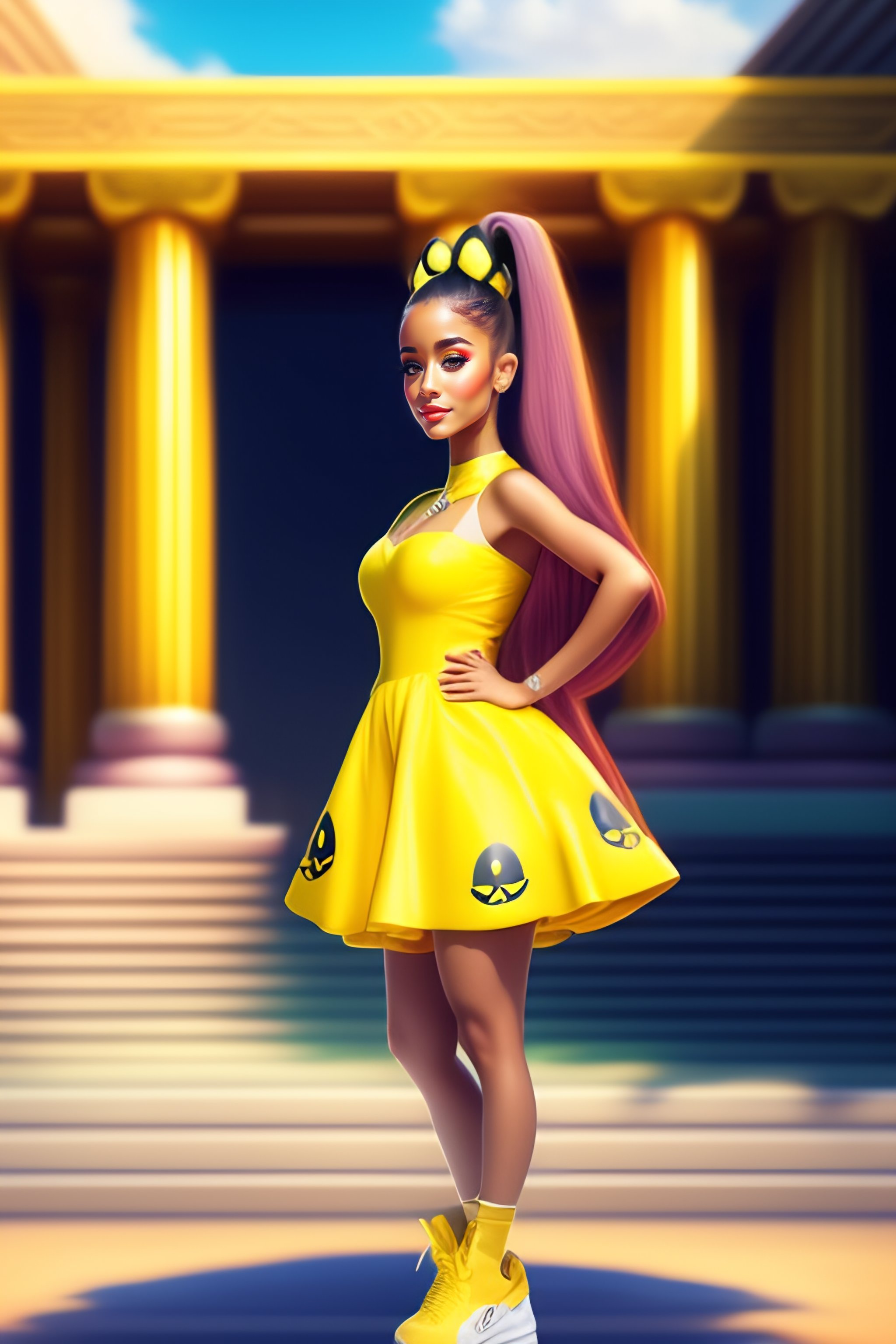 clayton miles recommends ariana grande yellow dress pic